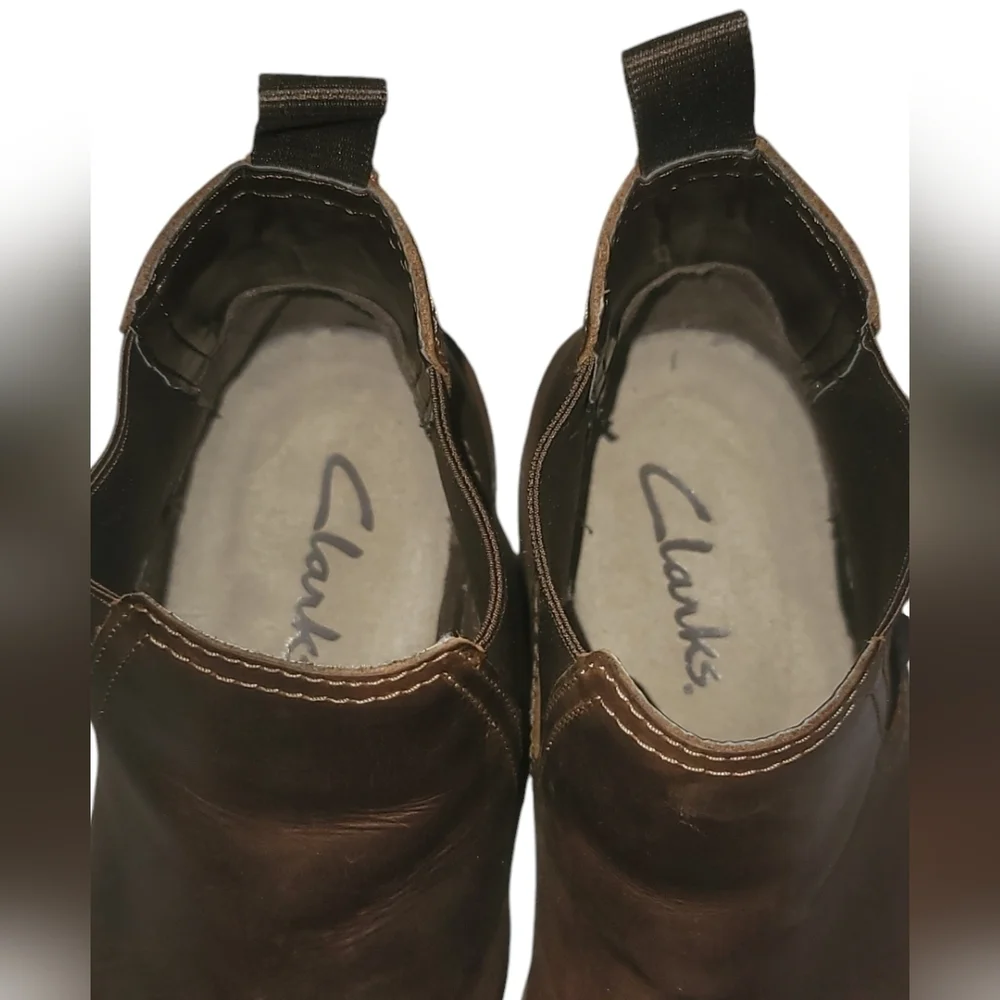 Clarks Leather Casual Ankle Boots